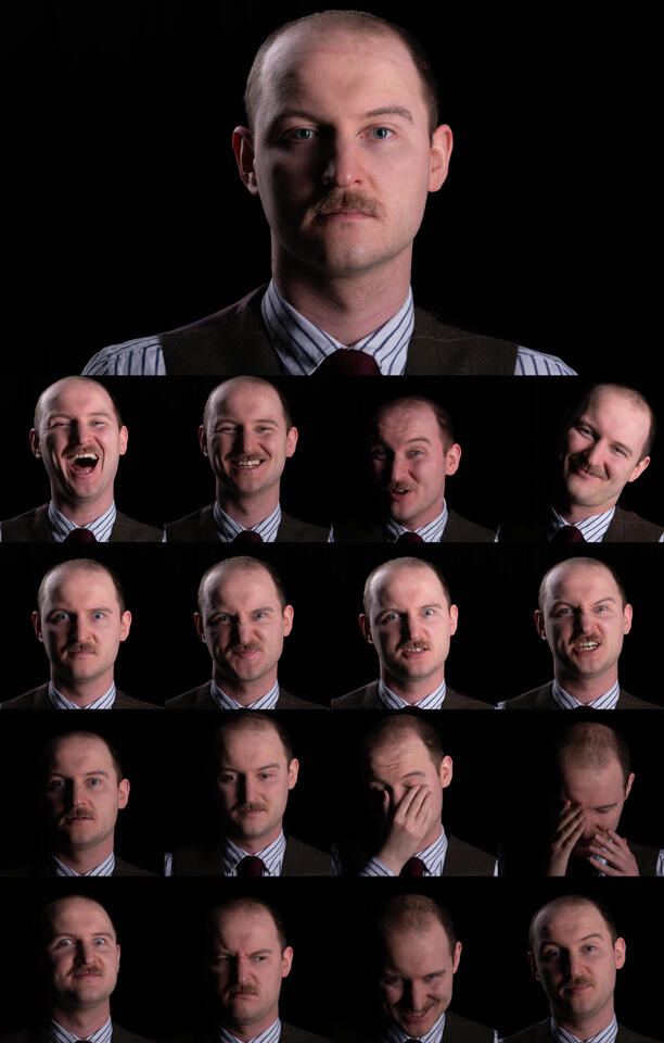 These expression photos were taken by Chris Rawson