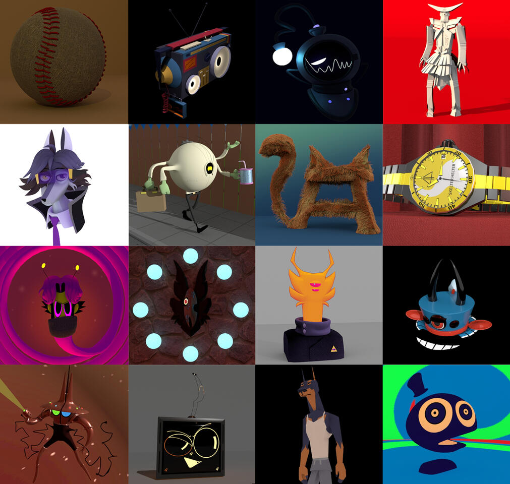 All of these creations were made in Autodesk Maya. I began making 3D models when I began my Bachelors.